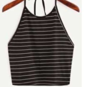 Striped halter